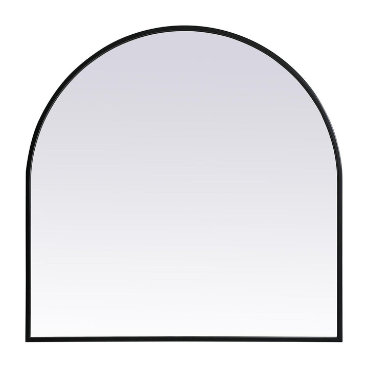 Metal Frame Arch Mirror II in Black by Elegant
