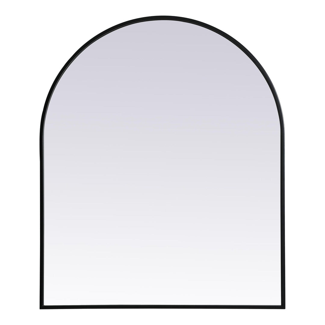 Metal Frame Arch Mirror II in Black by Elegant