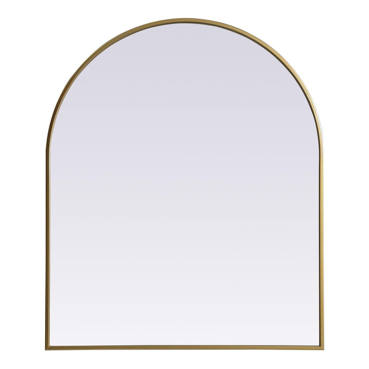 Metal Frame Arch Mirror II in Brass by Elegant