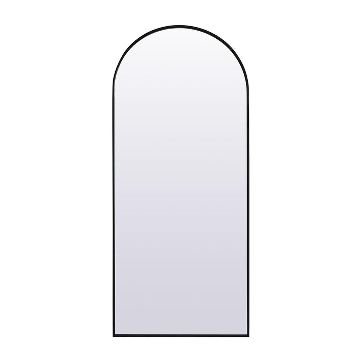 Metal Frame Arch Mirror II in Black by Elegant