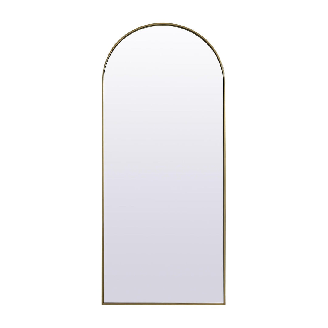 Metal Frame Arch Mirror II in Brass by Elegant