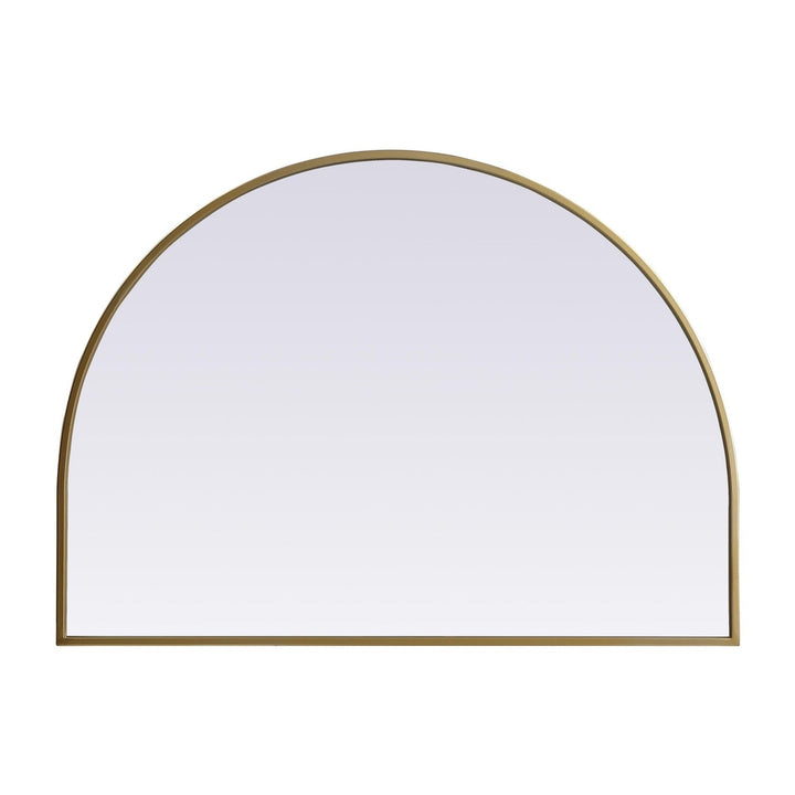 Metal Frame Arch Mirror II in Brass by Elegant