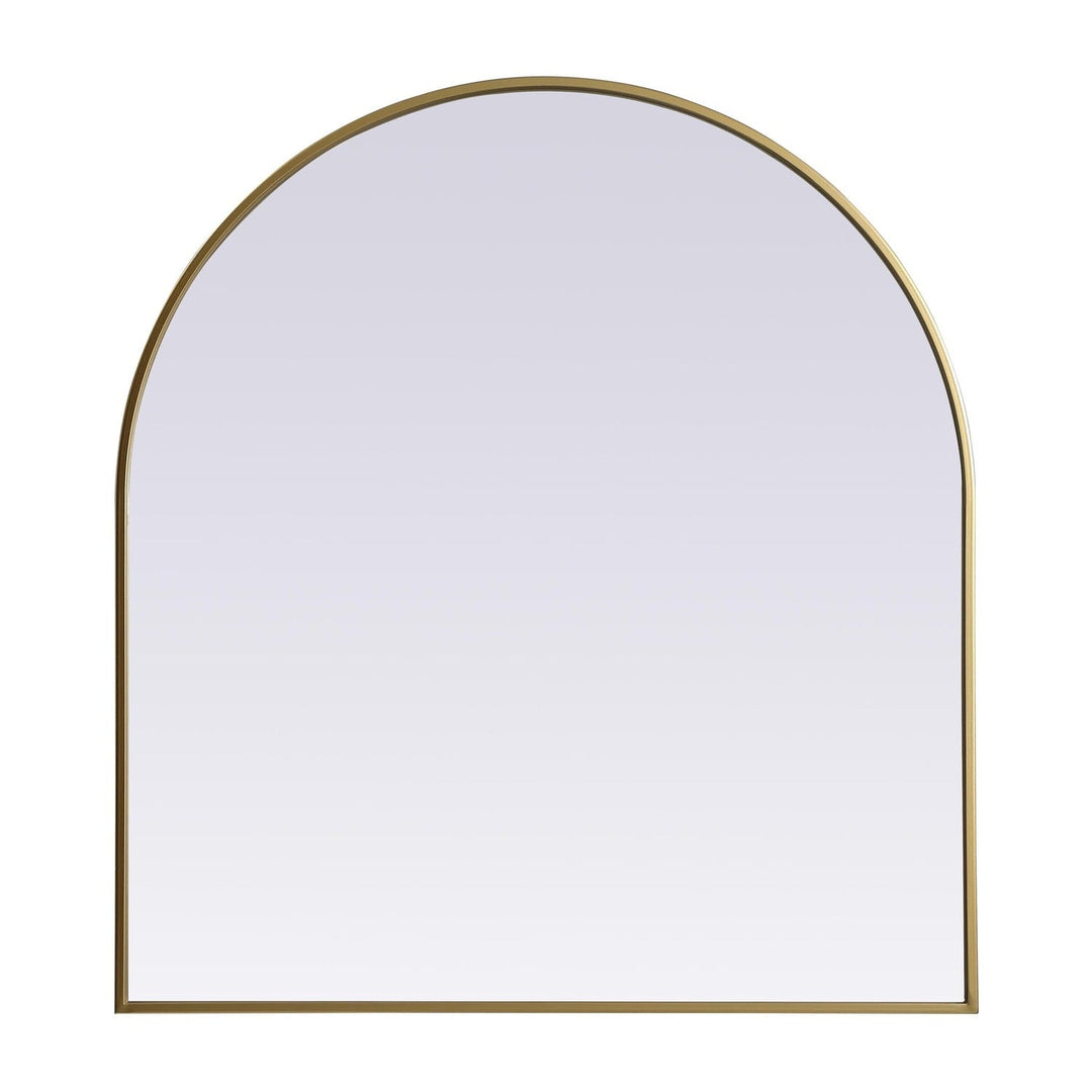 Metal Frame Arch Mirror II in Brass by Elegant