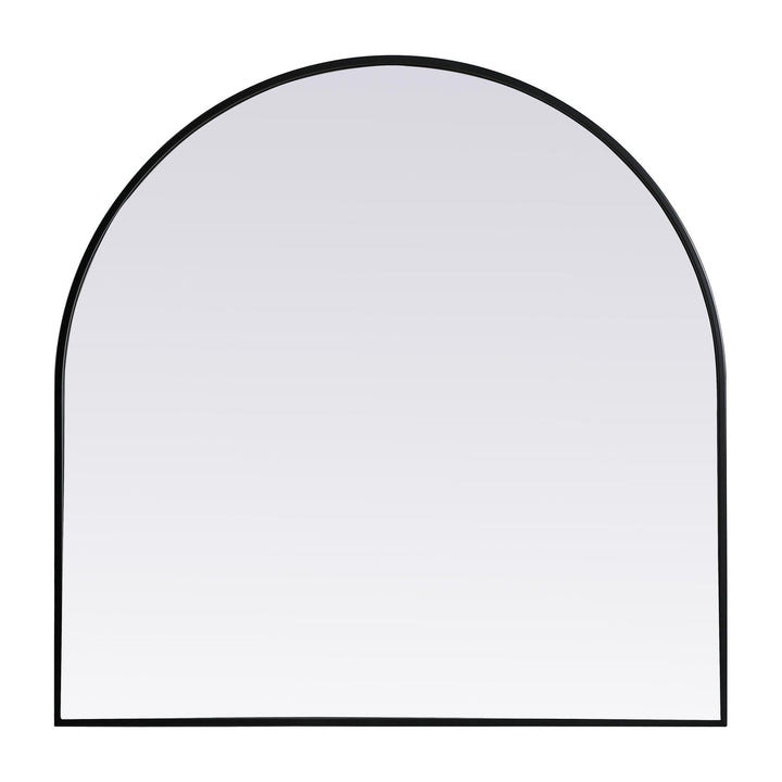 Metal Frame Arch Mirror II in Black by Elegant