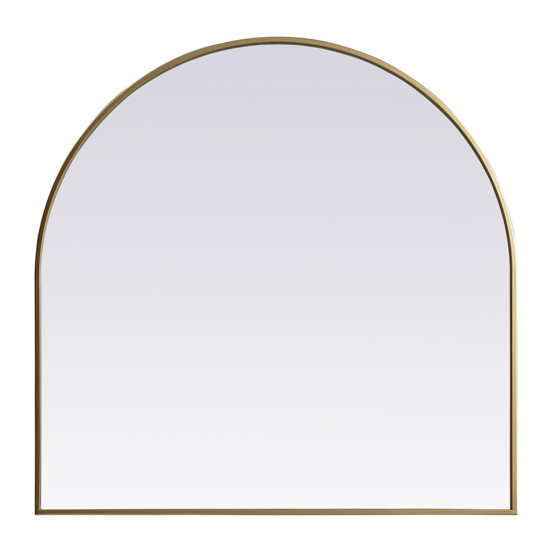 Metal Frame Arch Mirror II in Brass by Elegant