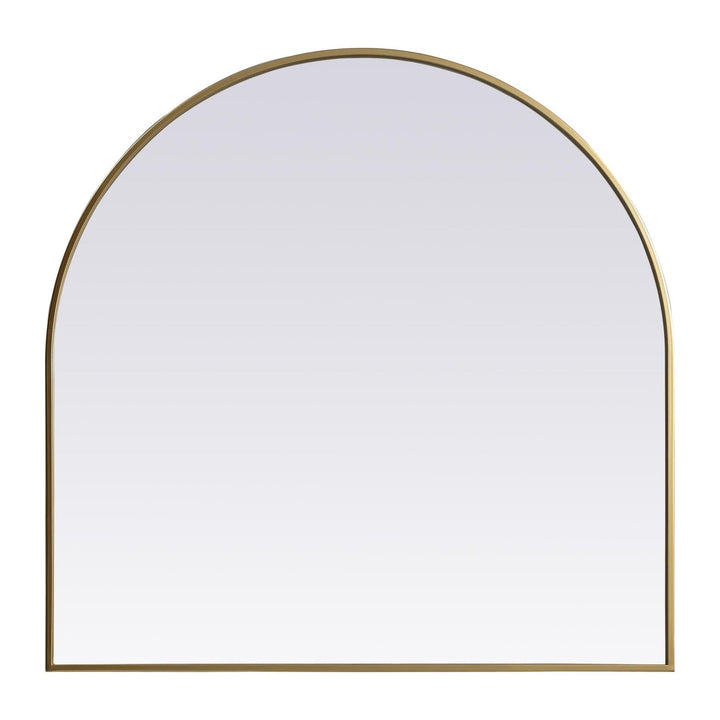 Metal Frame Arch Mirror II in Brass by Elegant