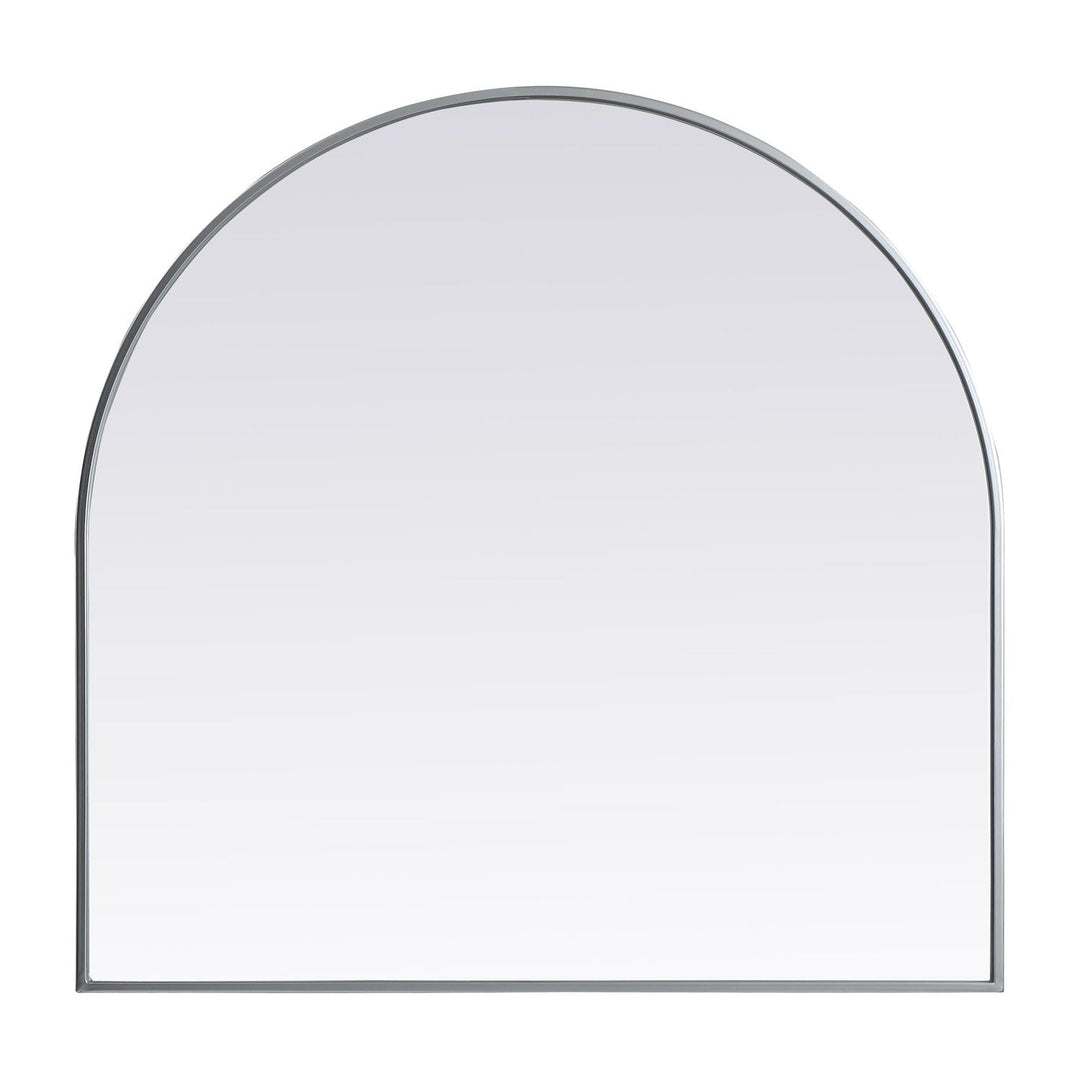 Metal Frame Arch Mirror II in Silver by Elegant