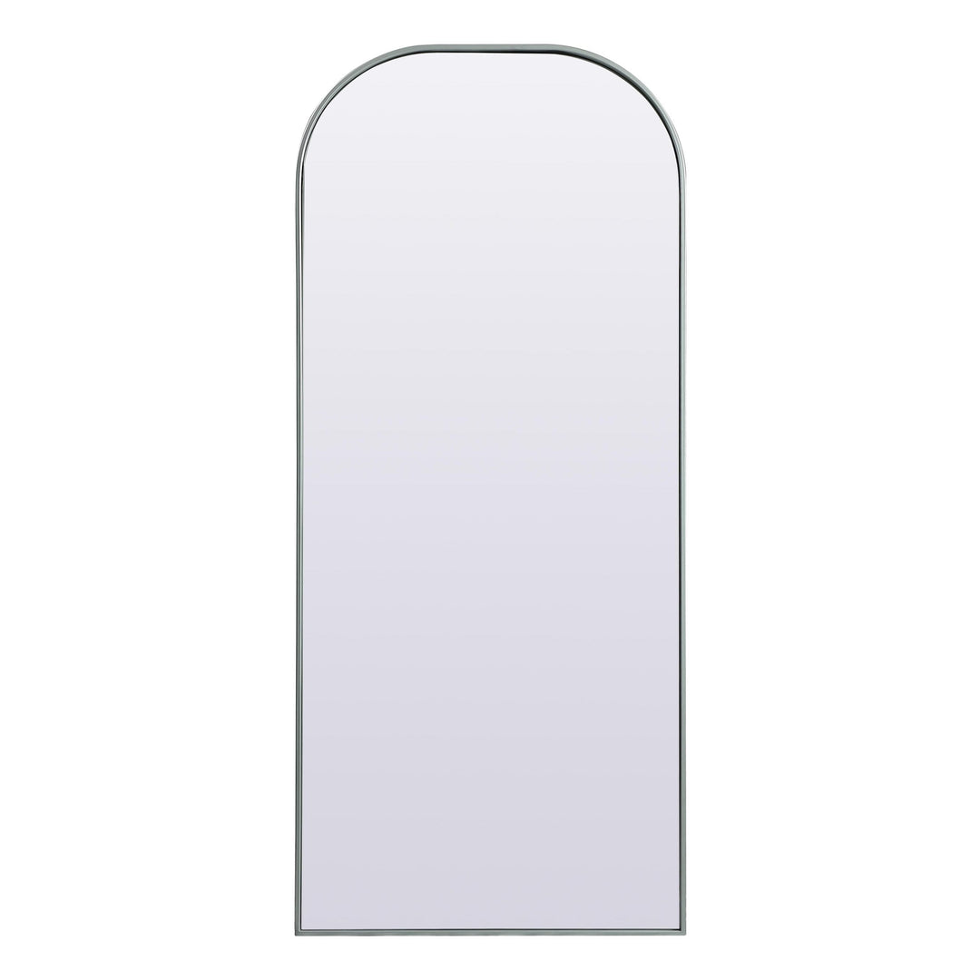Metal Frame Arch Mirror in Silver by Elegant