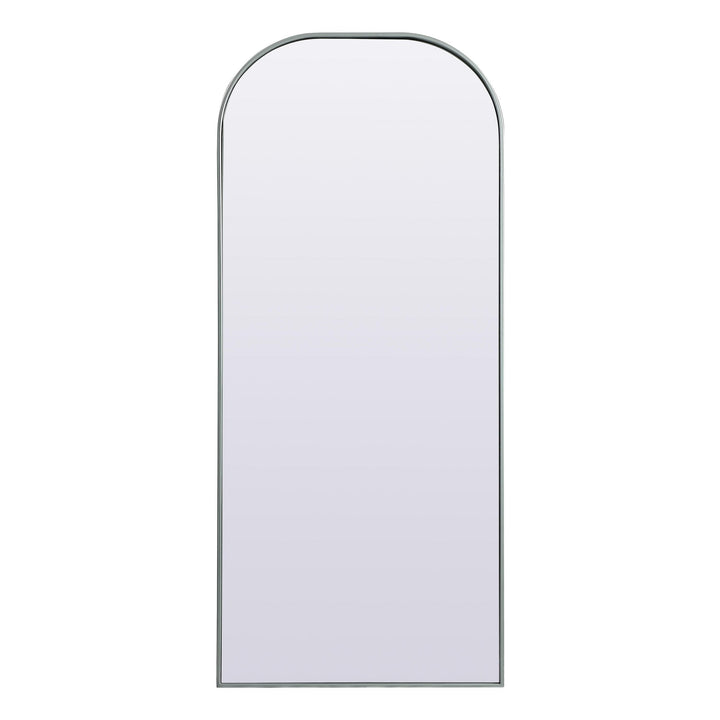 Metal Frame Arch Mirror in Silver by Elegant