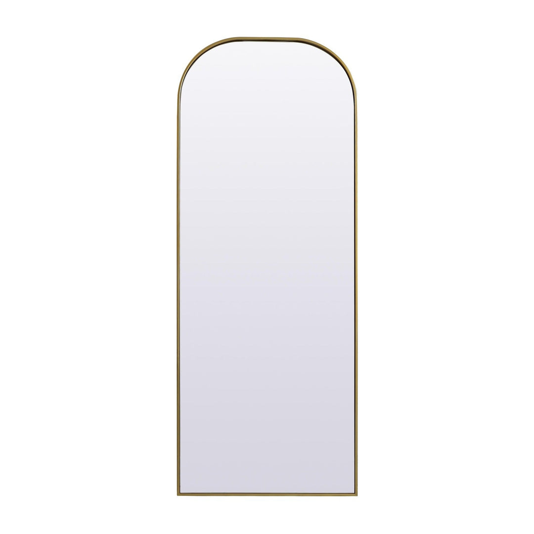 Metal Frame Arch Mirror in Brass by Elegant
