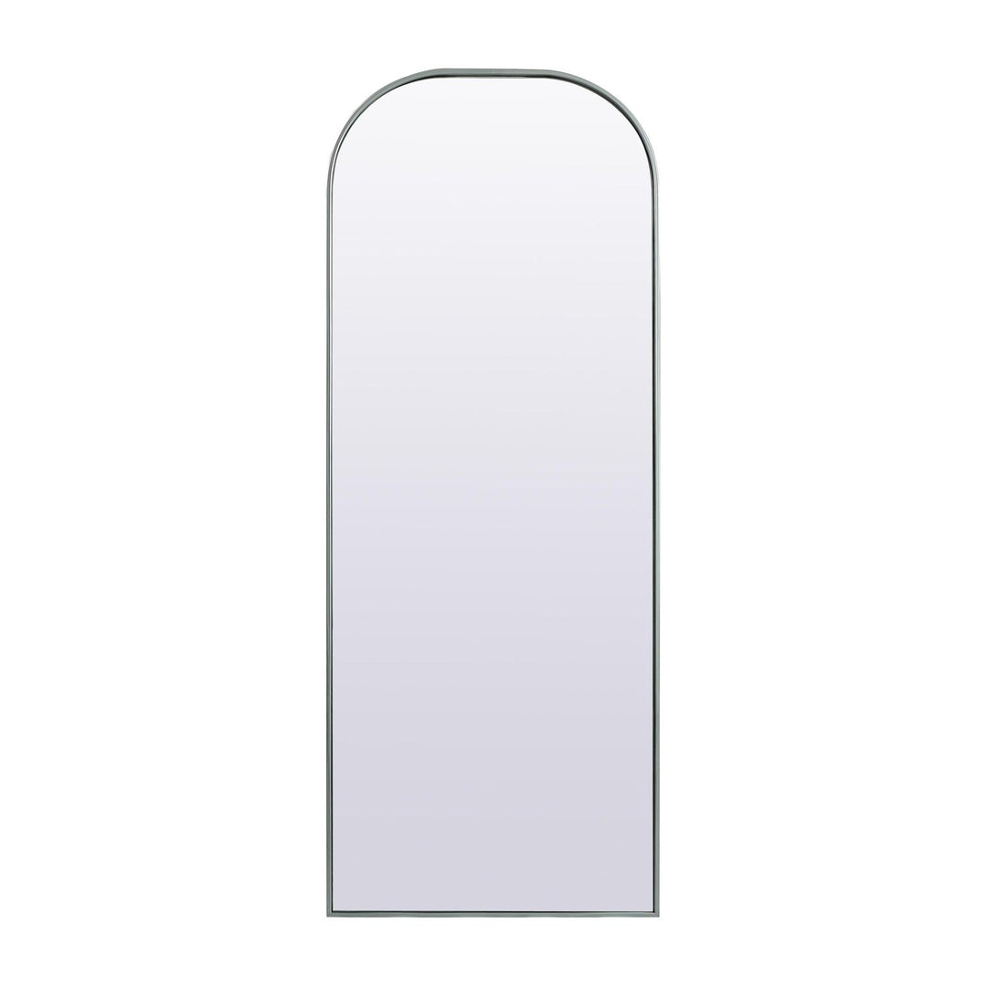Metal Frame Arch Mirror in Silver by Elegant