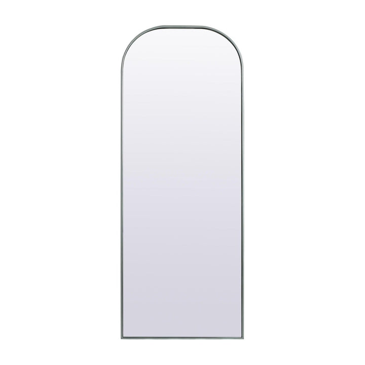 Metal Frame Arch Mirror in Silver by Elegant