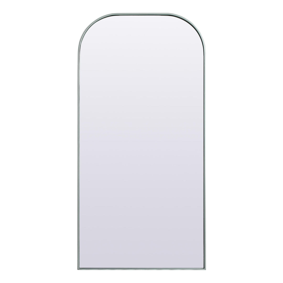 Metal Frame Arch Mirror in Silver by Elegant