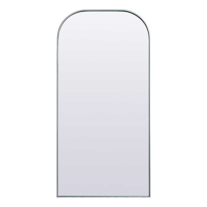 Metal Frame Arch Mirror in Silver by Elegant