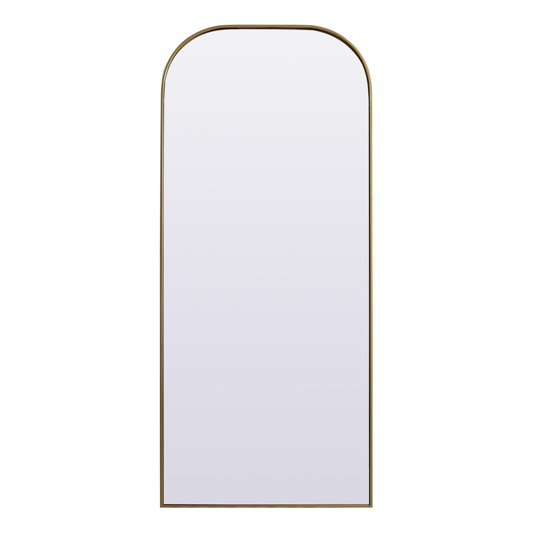 Metal Frame Arch Mirror in Brass by Elegant