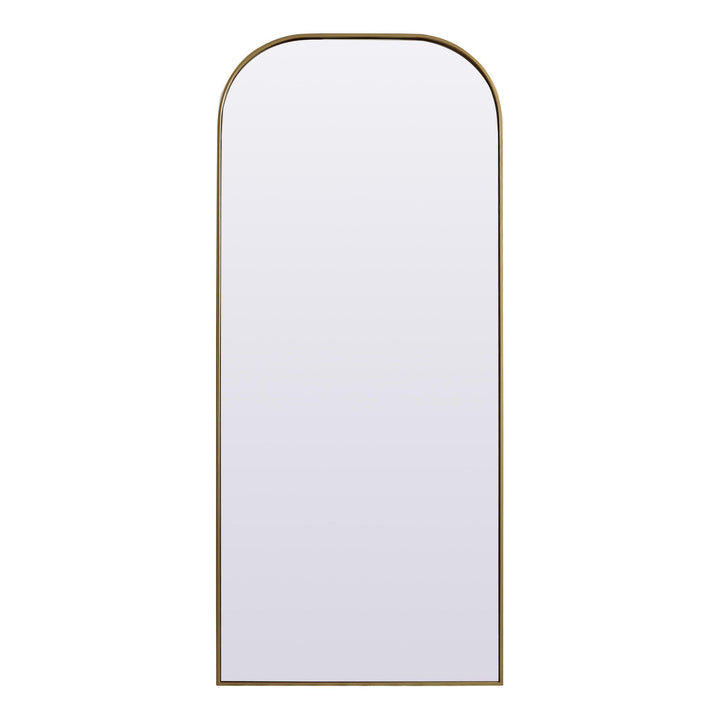 Metal Frame Arch Mirror in Brass by Elegant