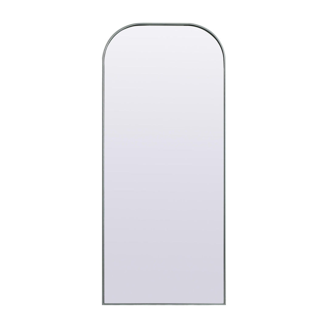 Metal Frame Arch Mirror in Silver by Elegant