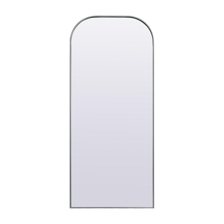 Metal Frame Arch Mirror in Silver by Elegant