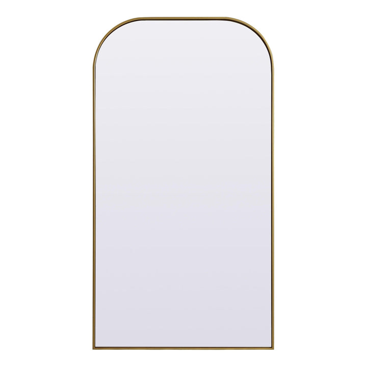 Metal Frame Arch Mirror in Brass by Elegant