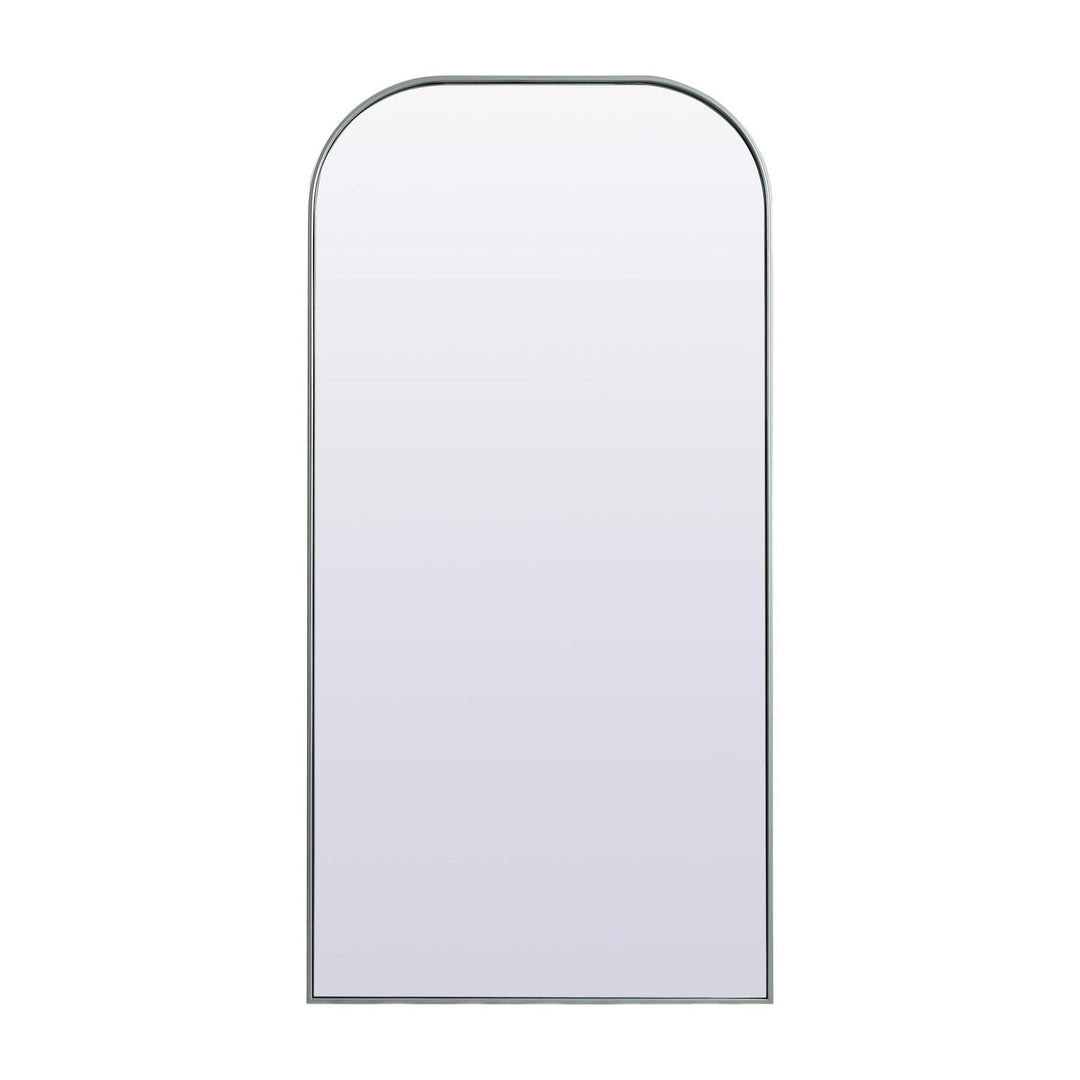 Metal Frame Arch Mirror in Silver by Elegant