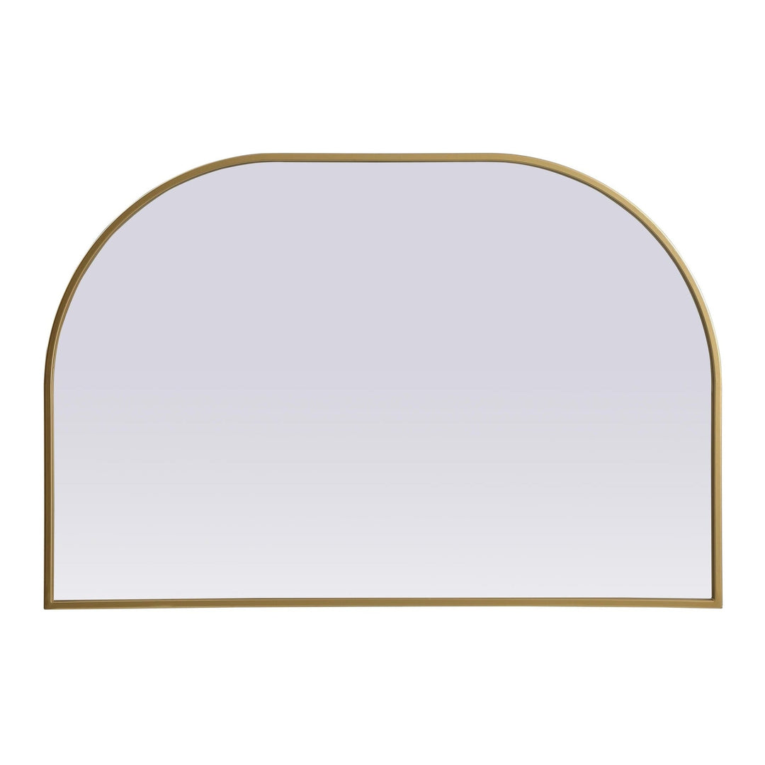 Metal Frame Arch Mirror in Brass by Elegant