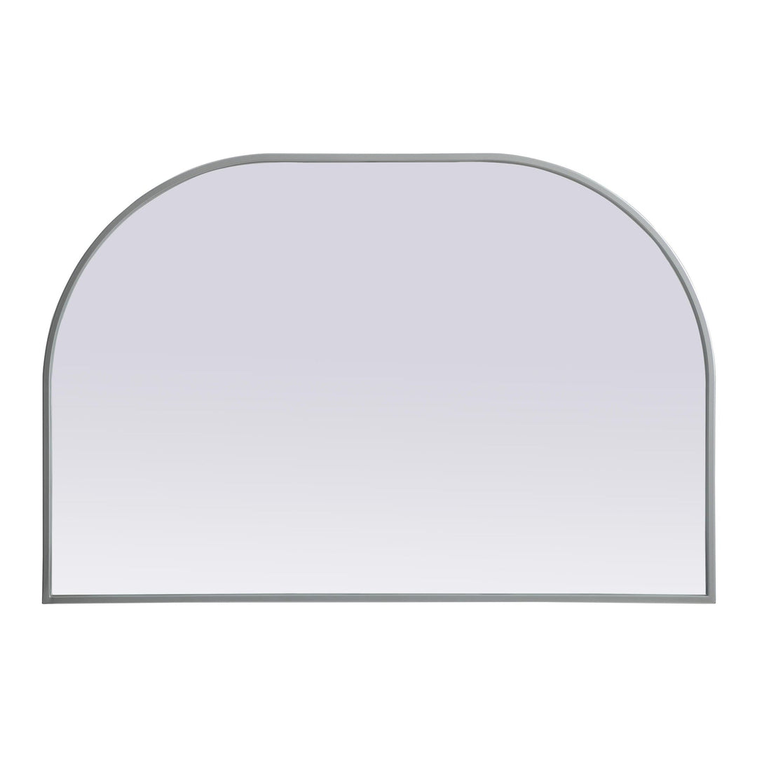 Metal Frame Arch Mirror in Silver by Elegant