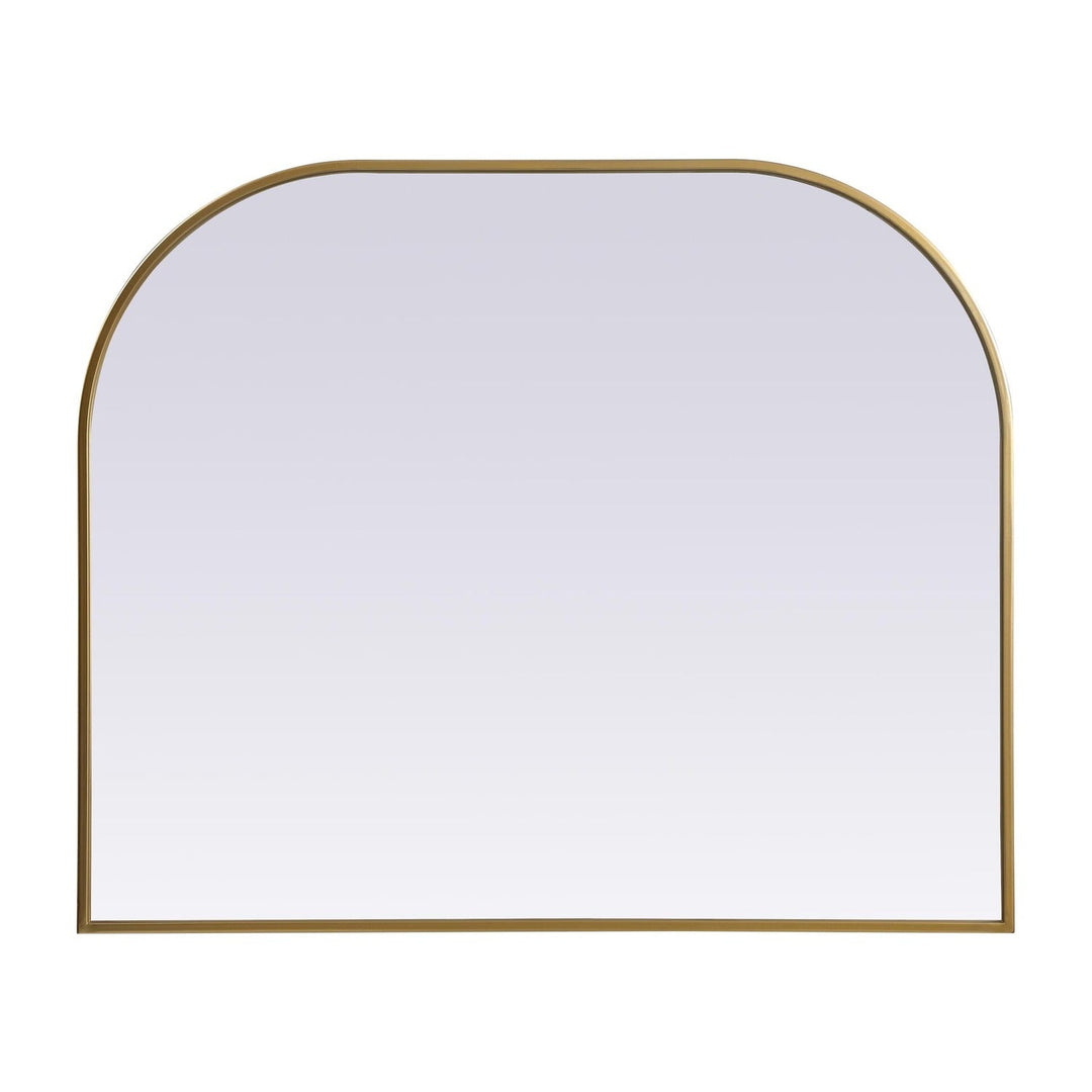 Metal Frame Arch Mirror in Brass by Elegant