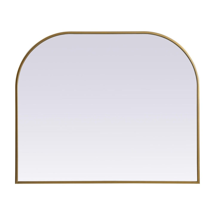Metal Frame Arch Mirror in Brass by Elegant