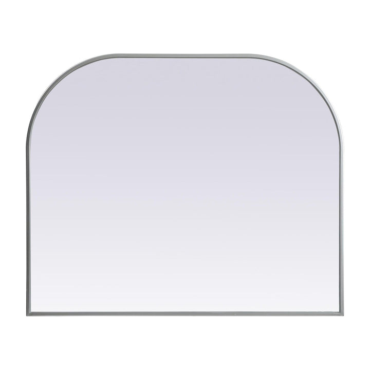 Metal Frame Arch Mirror in Silver by Elegant