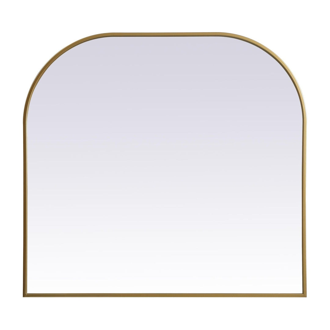 Metal Frame Arch Mirror in Brass by Elegant