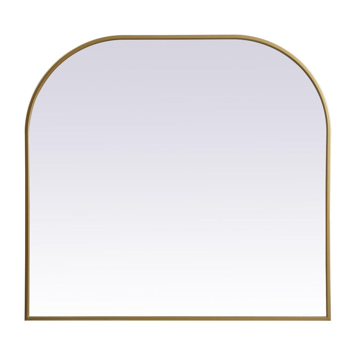 Metal Frame Arch Mirror in Brass by Elegant