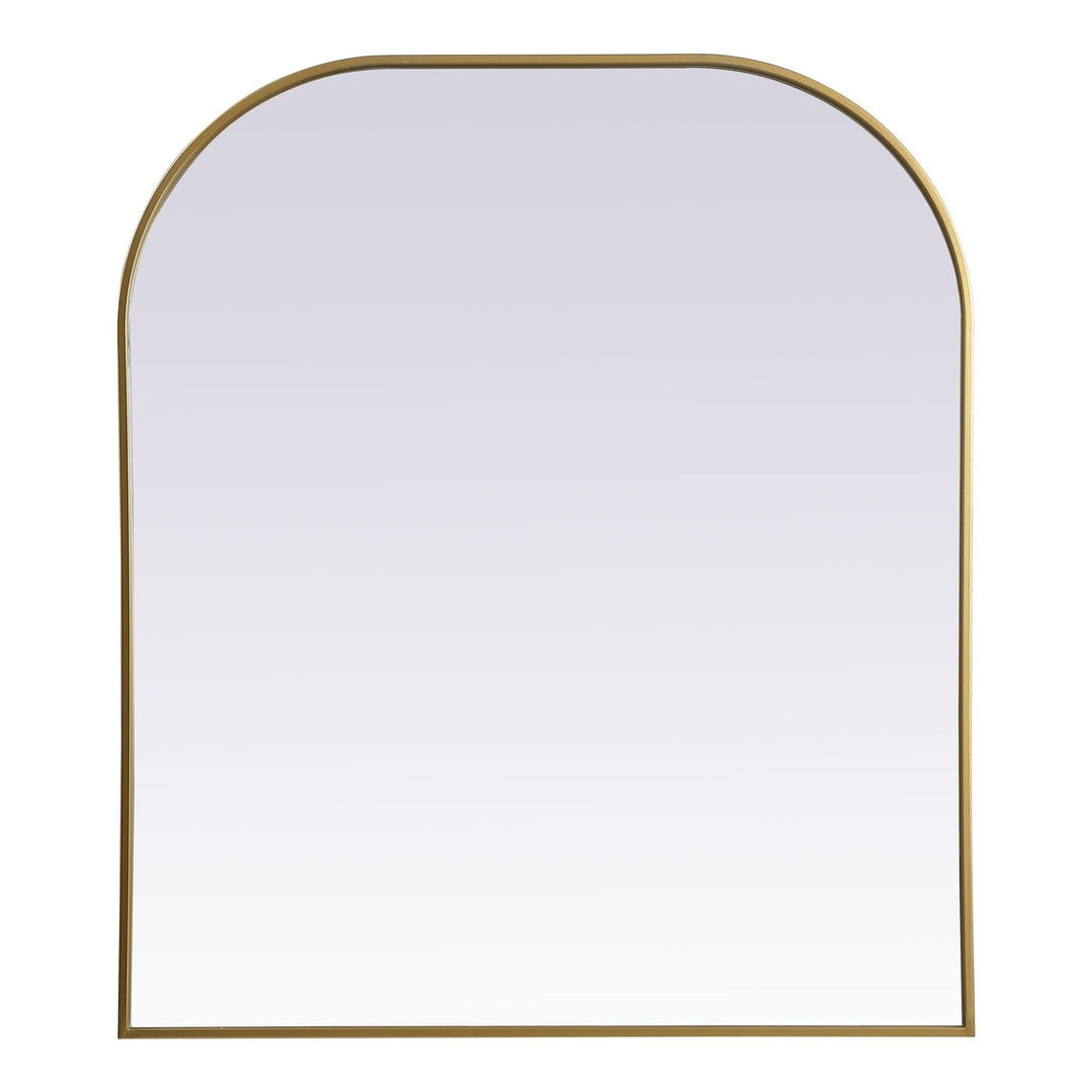 Metal Frame Arch Mirror in Brass by Elegant