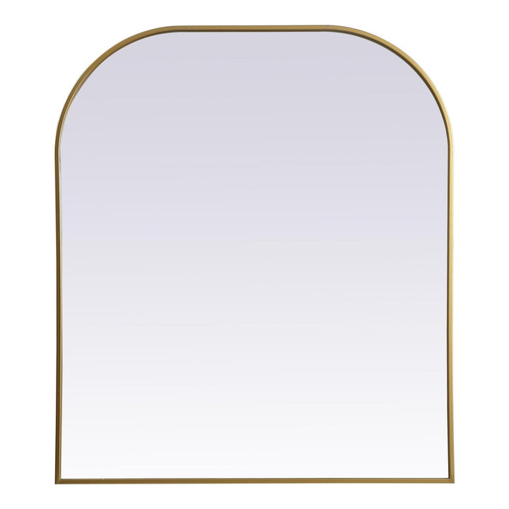 Metal Frame Arch Mirror in Brass by Elegant