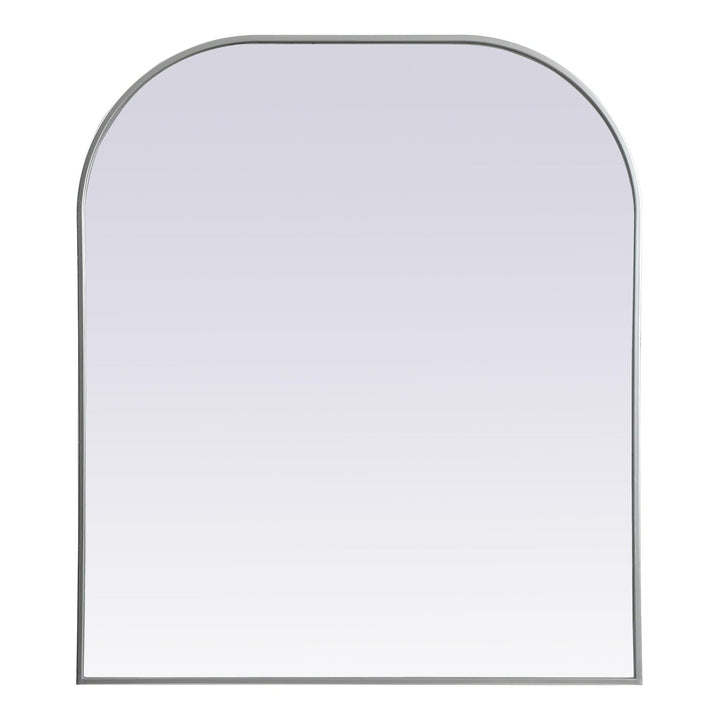 Metal Frame Arch Mirror in Silver by Elegant