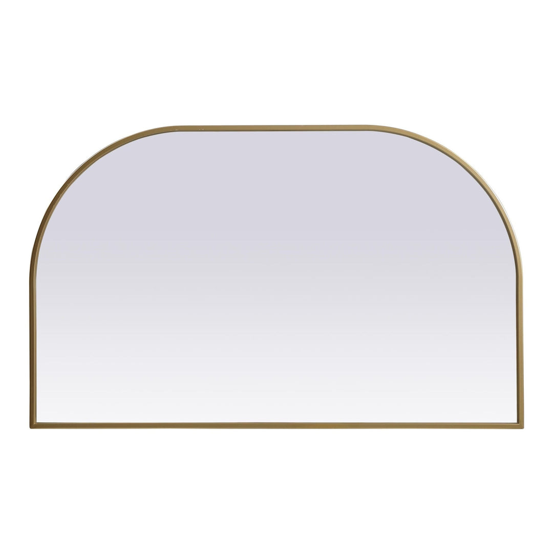 Metal Frame Arch Mirror in Brass by Elegant