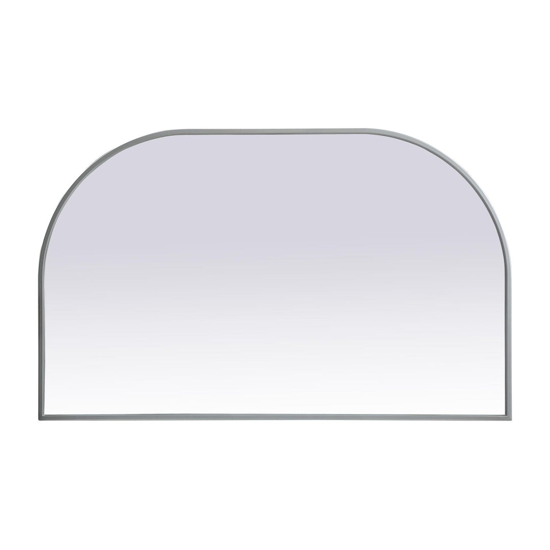 Metal Frame Arch Mirror in Silver by Elegant