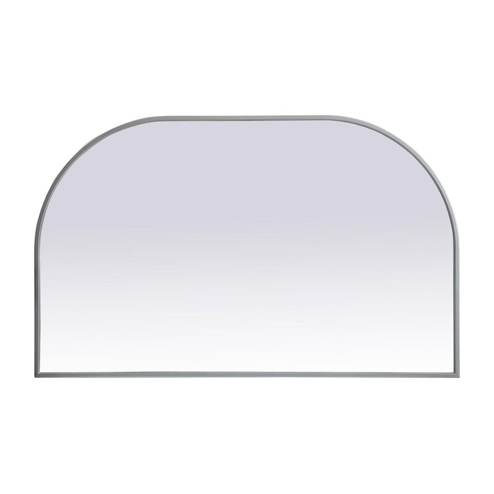Metal Frame Arch Mirror in Silver by Elegant
