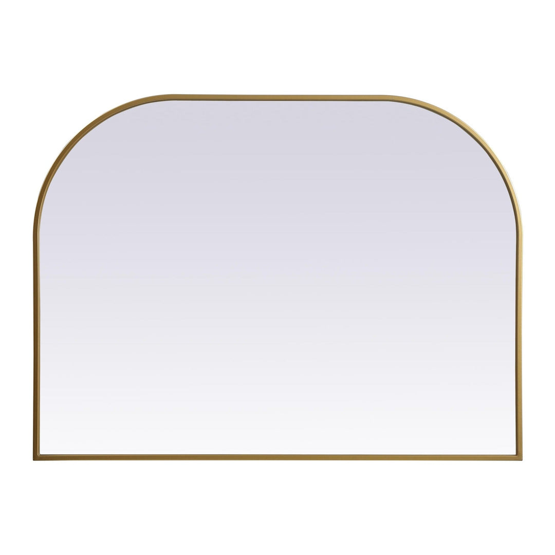 Metal Frame Arch Mirror in Brass by Elegant