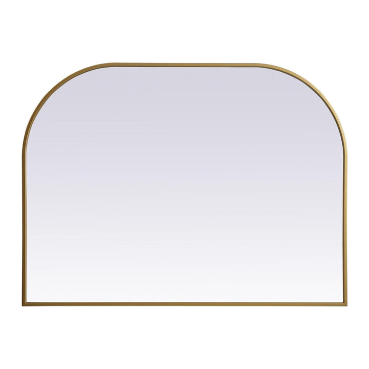 Metal Frame Arch Mirror in Brass by Elegant