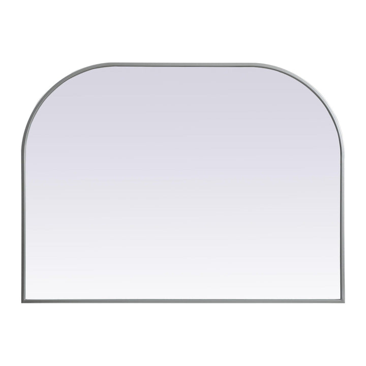 Metal Frame Arch Mirror in Silver by Elegant