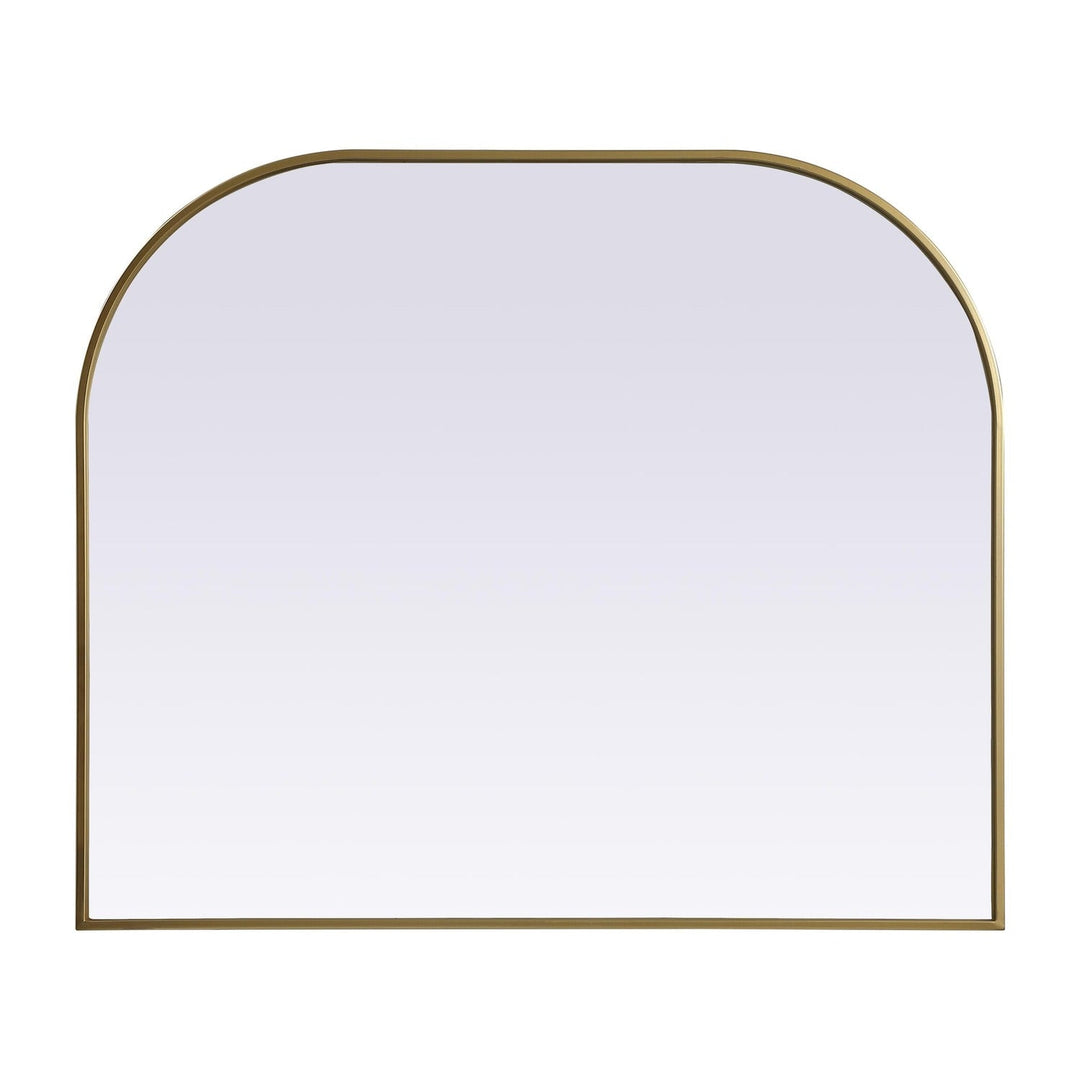 Metal Frame Arch Mirror in Brass by Elegant