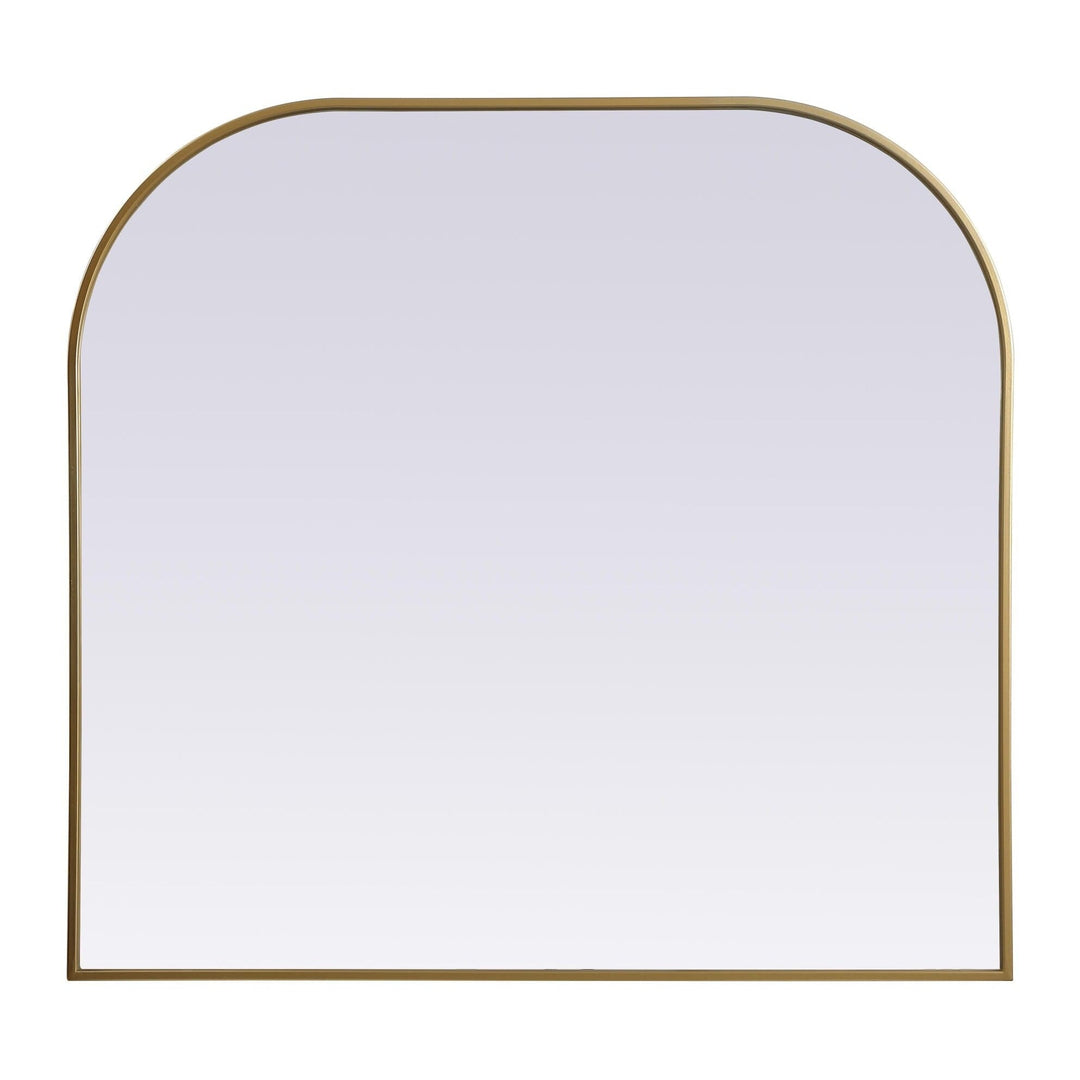Metal Frame Arch Mirror in Brass by Elegant