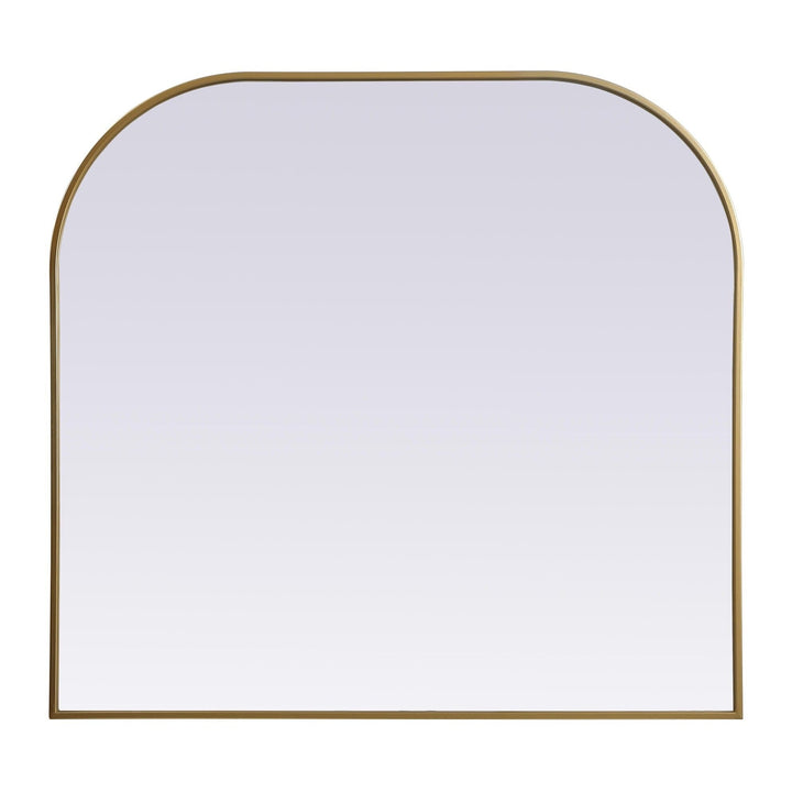 Metal Frame Arch Mirror in Brass by Elegant