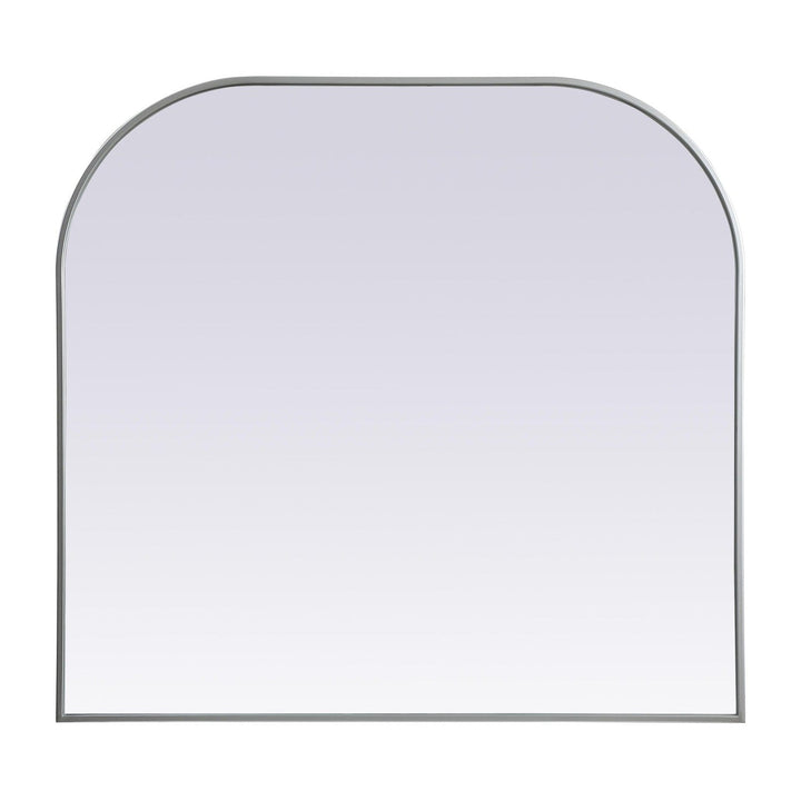 Metal Frame Arch Mirror in Silver by Elegant