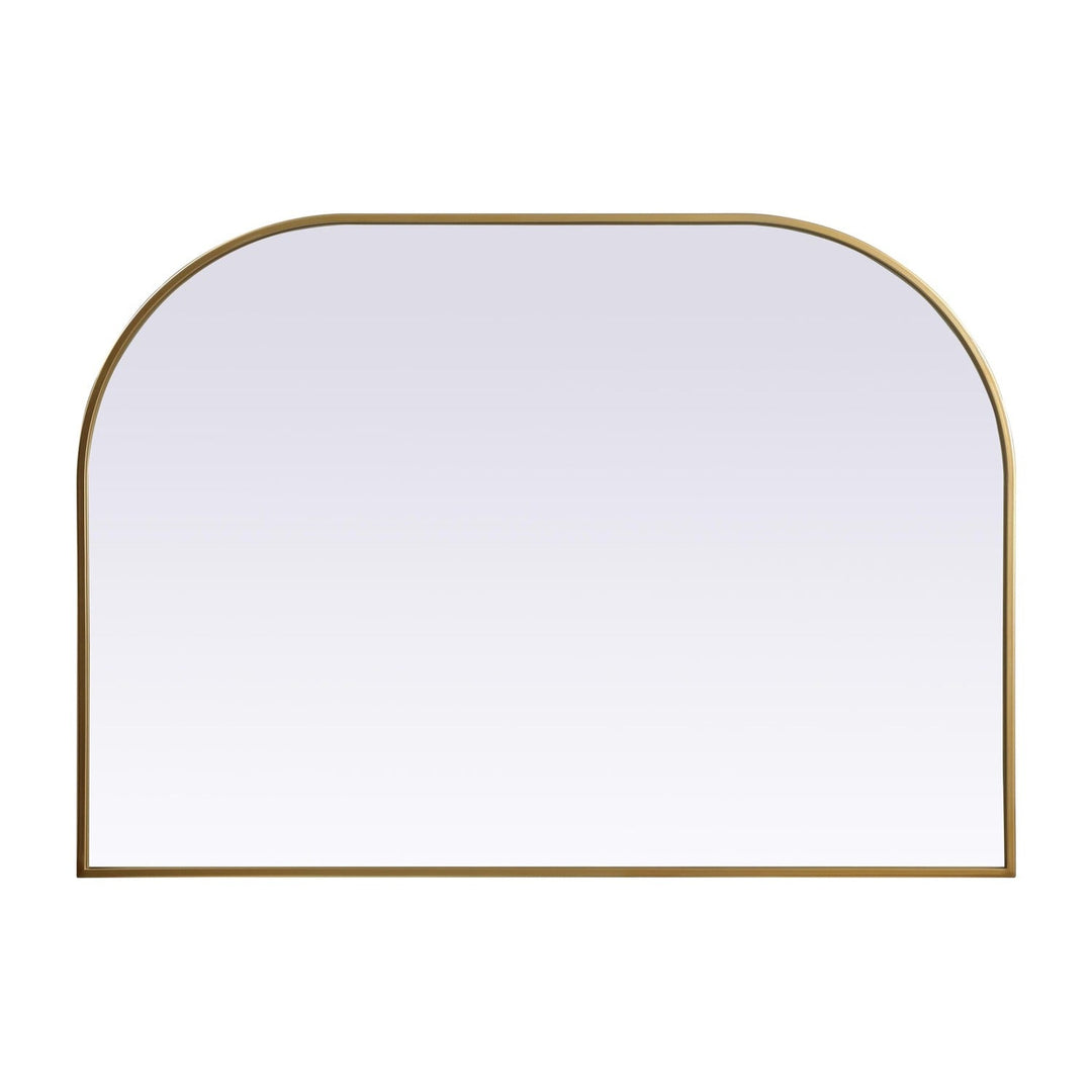 Metal Frame Arch Mirror in Brass by Elegant