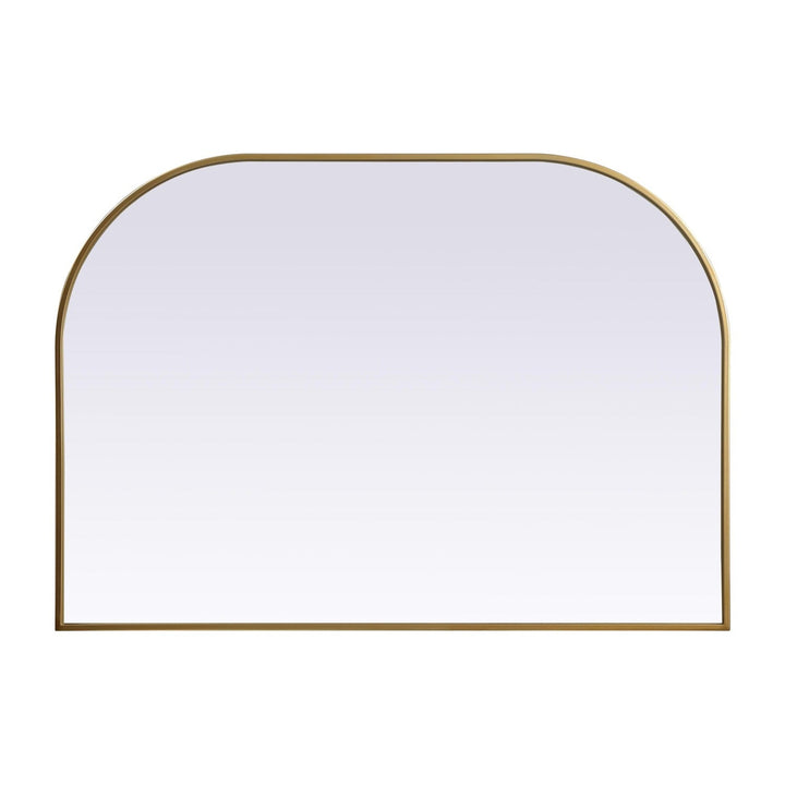Metal Frame Arch Mirror in Brass by Elegant