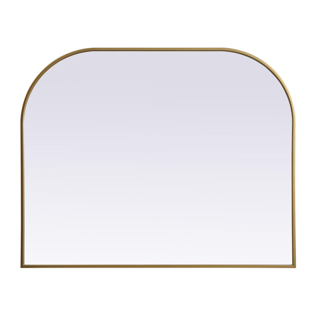 Metal Frame Arch Mirror in Brass by Elegant