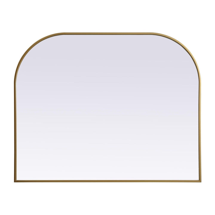 Metal Frame Arch Mirror in Brass by Elegant