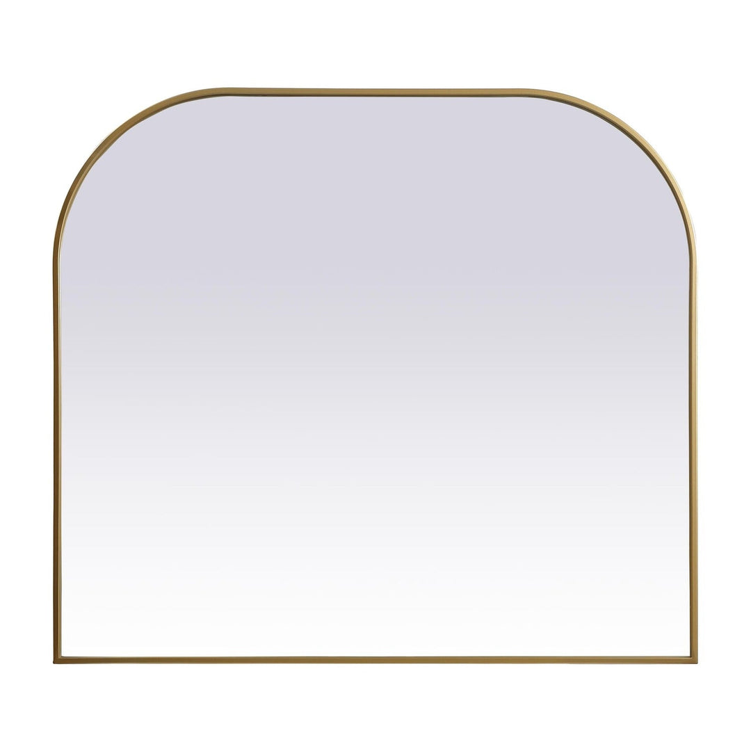 Metal Frame Arch Mirror in Brass by Elegant