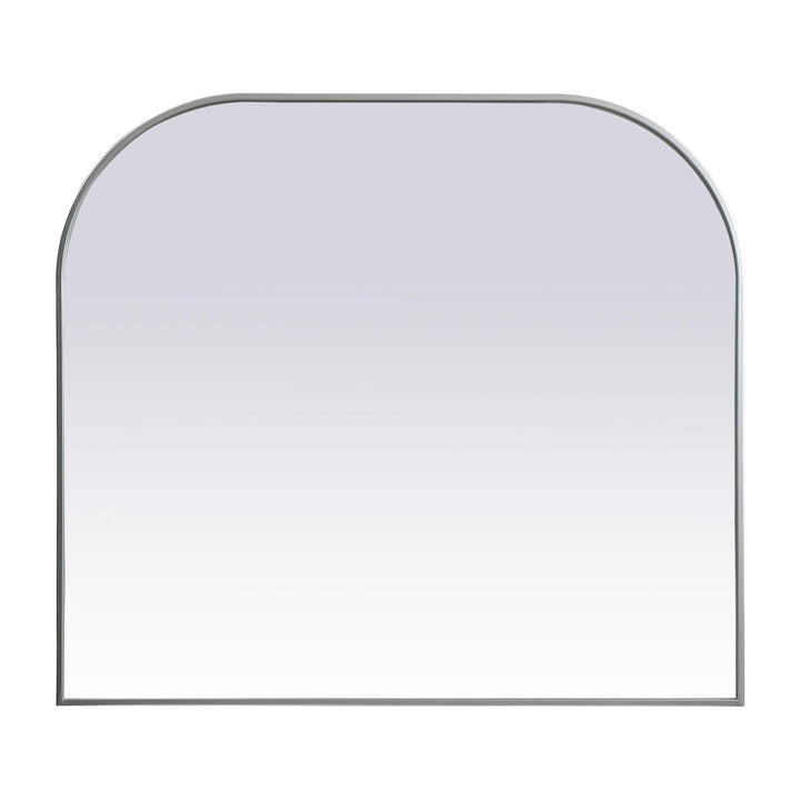 Metal Frame Arch Mirror in Silver by Elegant